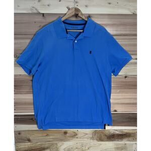 IZOD Advantage Polo Mens XL Blue Performance Stretch Golf Shirt